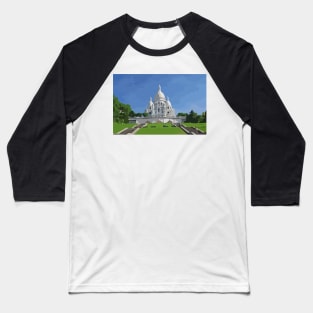 Sacre Coeur Painting Baseball T-Shirt